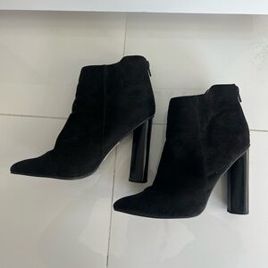 Black Suede Booties